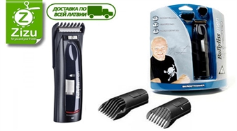 Ērta matu griešanas mašīnīte vai trimmeris ūsu un bārdas skūšanai un modelēšanai no zīmola „Babyliss”, sākot no tikai Ls 12,2. Piegāde VISĀ LATVIJĀ!