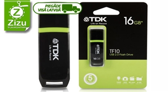 28) USB zibatmiņa ar 16 GB atmiņu