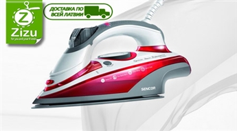 ДОПОЛНИТЕЛЬНАЯ СКИДКА -10%: Паровой утюг SENCOR для легкой глажки всего за 18 Ls. Доставка ПО ВСЕЙ ЛАТВИИ!