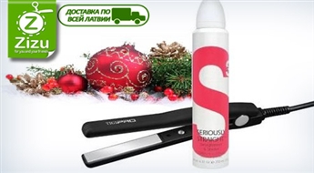 Утюжок для волос TIGIPRO Professional и особый выпрямляющий спрей, защищающий волосы, всего за 24,5 Ls. Доставка ПО ВСЕЙ ЛАТВИИ!