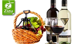 Kvalitatīvs itāļu baltvīns vai sarkanvīns ar 50% atlaidi.  La Delizia CABERNET SAUVIGNON vai La Delizia FRIULANO!
