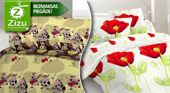 Vasaras gultas veļa no maigas 100% kokvilnas – bērnu, divguļamā vai vienguļamā –, sākot no Ls 13,5. BEZMAKSAS PIEGĀDE no Post24!