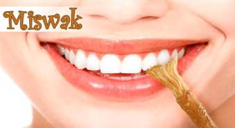 Zobu eko-birste Miswak ar 50% atlaidi: maiga attīrīšana bez zobu pastas