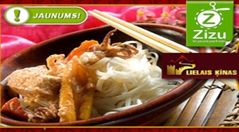 Visi mīļākā ķīniešu restorāna un bistro „LIELAIS ĶĪNAS MŪRIS” ēdieni ar 40% atlaidi!
