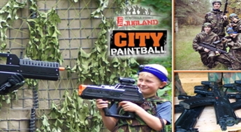 Двухчасовая игра-сражение в лазертаг с безвредным инфракрасным оружием в пейнтбольном парке «Jugland» или «Citypaintball» для компании до 6 детей со скидкой -33%!