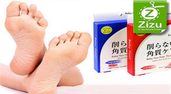 Носочки или носочки+гель «Baby foot» для активного обновления и смягчения кожи на стопах всего за 6,5 Ls (9,25 €)!