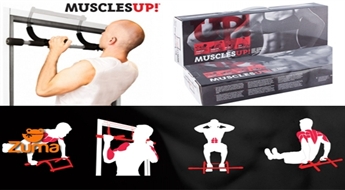 MUSCLES UP! Pievilkšanas stienis efektīviem treniņiem