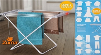 Складная электрическая напольная сушилка для белья Comfy dryer с 6 стержнями!