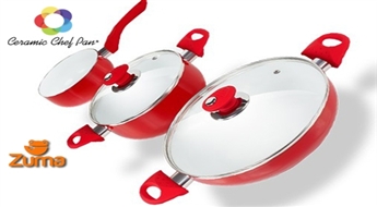 Комплект керамических сковородок Ceramic Chef Pan 2