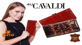 Cavaldi лаковый женский кошелек - красный или со змеиным рисунком