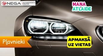 Lukturu regulēšana un apgaismojuma pārbaude par 4€ no "Nega Autoserviss"!