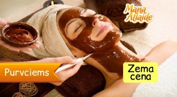 Šokolādes maska sejai un dekoltē zonai no 9.90€!