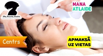 Ультразвуковая чистка лица + массаж всего за 14.90€ в салоне "Sky Beauty Studija"!