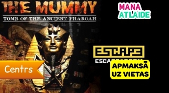 Dalība kvestā "The Mummy" no 25€/ 2-5 cilvēku kompānijai no "Escape Room"!