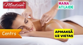 Расслабляющий массаж всего тела за 14.90€ в салоне "Madam One"!