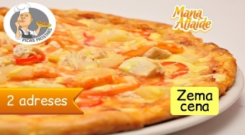 Gardā un sierīgā jebkura 20 cm pica sākot no 2.05€ picērijā "Picas meistars"!