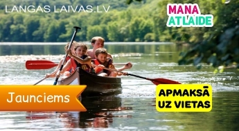 Лодочная поездка (3 часа) по реке Ланга и Кишэзерсу за 5€ + место для пикника от "Langas laivas"!