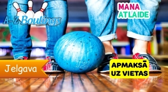 Игра в боулинг в кругу друзей A-Z BOULINGS в Елгаве всего от 5.50€!
