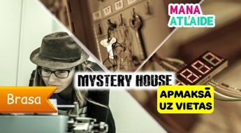 Loģikas spēlē "MYSTERY HOUSE" no 24.50€/ 2-5 cilvēku kompānijai: laika mašīnā, slepenajiem aģentiem vai ķīmiķiem!