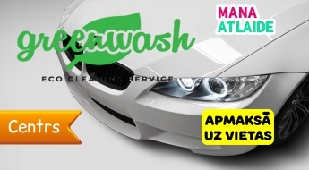 Automašīnu lukturu pulēšana + Uv krēms par 18.90€ automazgātuvē "Greenwash"!