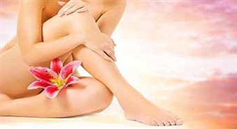 Vaksācija sievietēm ar 45% atlaidi ar karsto vasku visas kājas garumā + bikini salonā FLEUR pilsētas centrā par 16.50 Ls