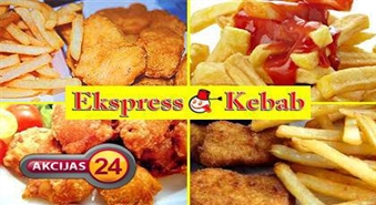 "Ekspress Kebab" предлагает  аппетитные Chicken Nuggets + картофель фри по небывало низкой цене! Tолько за 1.29ls!