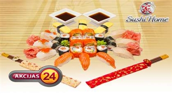 Garšīgs piedāvājums no "Sushi Home"! Suši set "Hatsumei "ar 50% atlaidi !