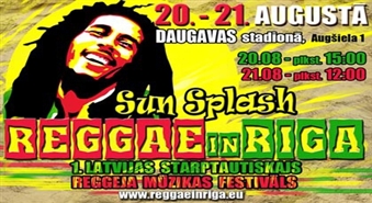 Iegādāties biļeti uz festivālu  «REGGAE in RIGA Sun Splash 2011» ar 35% atlaidi, par unikālu cenu, tikai par 19.50Ls. Festivāla ieejas biļete paredzēta divām dienām.