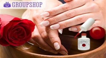 Gelish  manikīrs un īpaši maiga rožu SPA procedūra rokām salonā "Dolce Vita"!