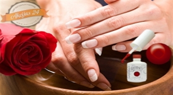 Gelish  manikīrs un īpaši maiga rožu SPA procedūra rokām salonā "Dolce Vita"!
