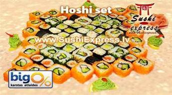 Japāņu virtuve jūsu mājās: Hoshi set 72.gab. no SushiExpress!