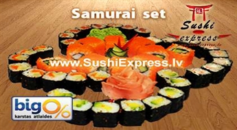 Garšīgi, ātri un izdevīgi: Samurai set 40 gab. no SushiExpress!