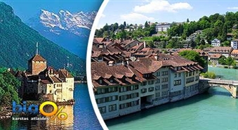 Iepazīšanās ar gleznaino Šveici ar atlaide 34%! AVIO tūre no tūrismu aģentūras "Antario"!