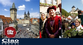 Vīna svētki Karlšteinas pilī un viesošanās zelta Prāgā (4 dienas) kopā ar CIAO TRAVEL – CEĻOJUMU EKSPERTU – 41%