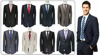 Elegants vīriešu uzvalks no angļu zīmolu PAMONI un VOEUT kolekcijas – 51%
