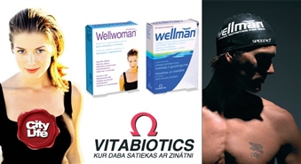 EkoMed piedāvā: specializēti multivitamīni WELLMAN vai WELLWOMAN ar 55% atlaidi! Vitamīni vīrieša spēkam un sievietes dailei!