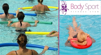 Ūdens aerobikas abonements 8 nodarbībām sieviešu sporta klubā BODY SPORT par 50% lētāk! Zaudē lieko ar prieku!