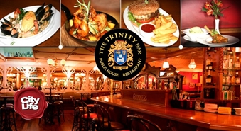 Mielasts īru gaumē restorānā The Trinity Bar – 50%