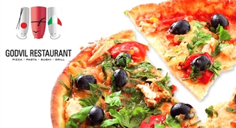 Velnišķīgi laba iespēja – krāsnī ceptas picas pēc Tavas izvēles Ls 6 vērtībā restorānā „Godvil Restaurant” par 50% lētāk!