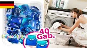 Inovatīvs Vācu līdzeklis veļas mazgāšanai - ūdenī šķīstošas kapsulas! Noņem traipus un saglabā krāsu spilgtumu.