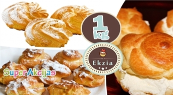 Свежие вкуснейшие пироженные "VECRĪGA" (1,0 кг) от кондитерской EKZIA!