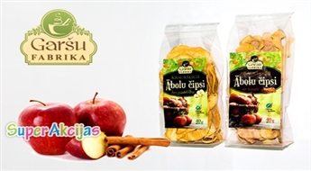 Новинка от "GARŠU FABRIKA"! Яблочные чипсы двух разных вкусов - полезные хрустяшки.
