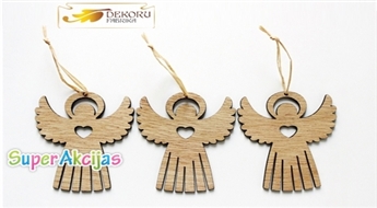 Украсьте свою елку - купите комплект деревянных декоров "Ангел" Латвийского производства от "Dekoru Fabrika"!