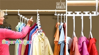 Порядок в гардеробе, а также экономия места и времени – 8 держателей вешалок для одежды "Multi Hanger"!