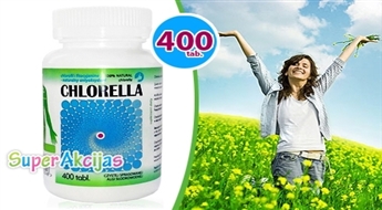 Chlorella BIO - таблетки хлореллы БИО, 400 шт! Источник белка и необходимых для полноценного питания веществ!