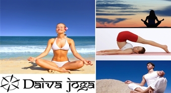 Nāc uz jogu! Izbaudi dzīvi relaksēti! Apmeklējiet trīs jogas nodarbības studijā "Daiva joga" ar 50% atlaidi!