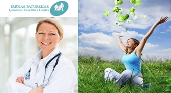 Sievietes veselība - pamats viņas laimei! 6 pakalpojumu Superpaka Jūsu veselības pārbaudei un konsultācijām!