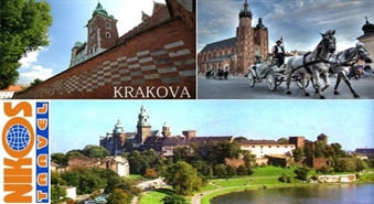 4 dienu ceļojums (17.11.- 20.11.) uz Krakovu - karaļu pilsētu un Veļičku Polijā ar 50% atlaidi sadarbībā ar Nikos Travel!