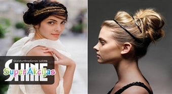 Rudenīgs jaunums salonā SHINE: 3 etapu atjaunojošā procedūra matiem ar L'oreal + frizūra grieķu stilā ar stīpiņu!