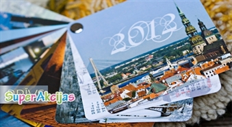 Unikāls kalendārs ar 30 Rīgas ainām, visam 2012.gadam no „Brīvs” ar 50% atlaidi.
